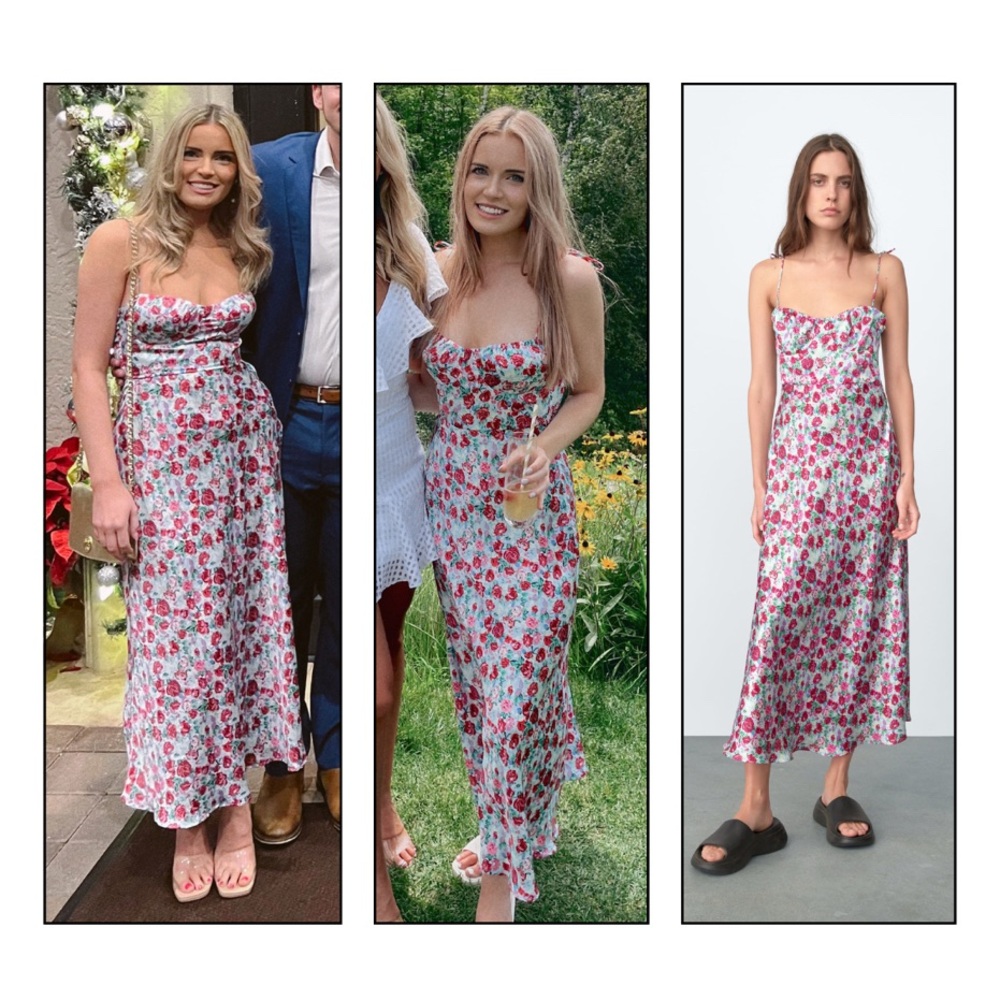 Zara Floral Midi Dress